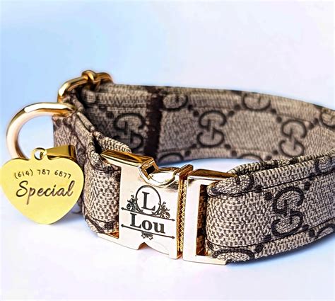 collar gucci oro|gucci inspired dog collar.